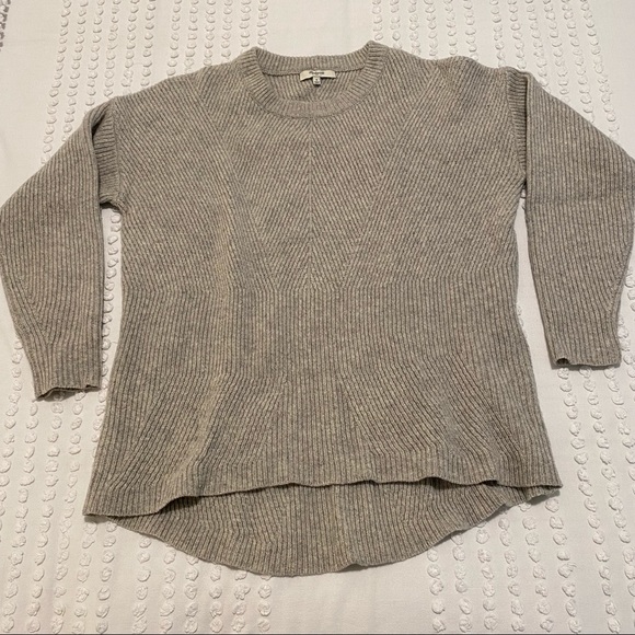 Madewell Gray Moderne Wool Sweater - Size S - Picture 1 of 4